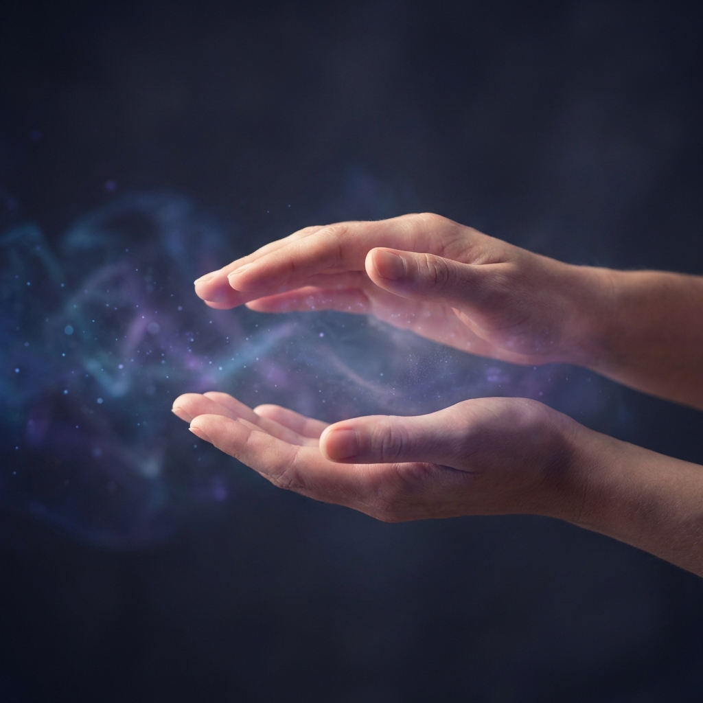 Mains en position Reiki